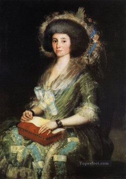 Portrait of the Wife of Juan Agustin Cean Bermudez Romantic modern Francisco Goya Oil Paintings